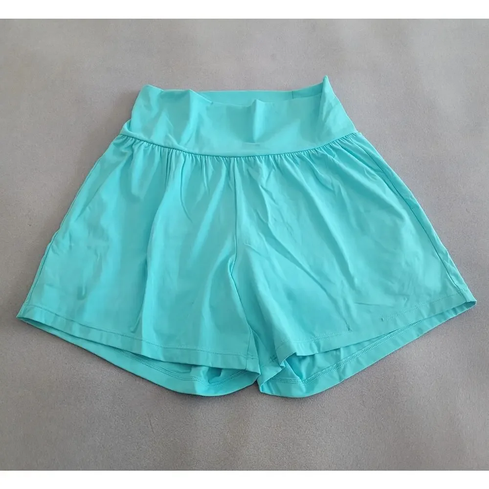 90 DEGREE by REFLEX Turquoise Athletic Skort Pull-on -- Size:  L/Girls XS/Womans